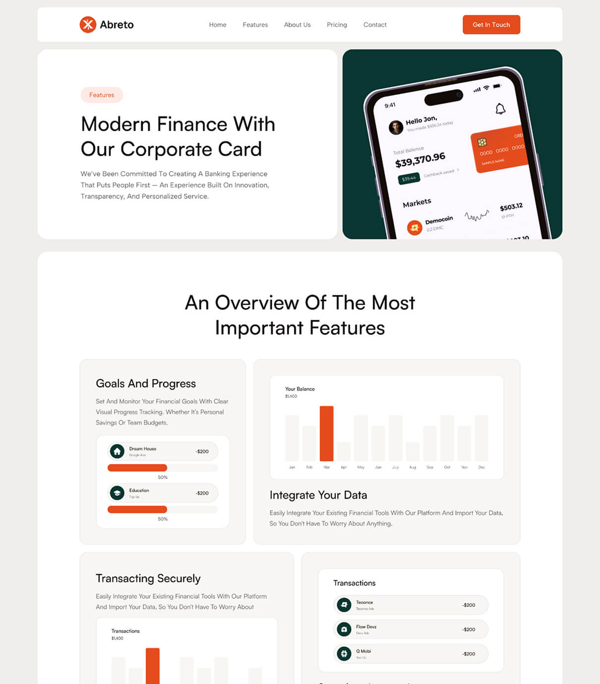 Home Page Screenshot