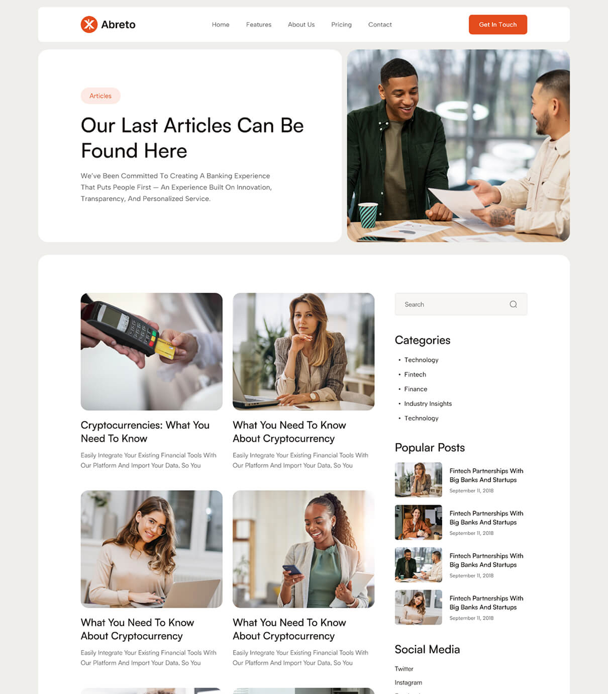 Home Page Screenshot
