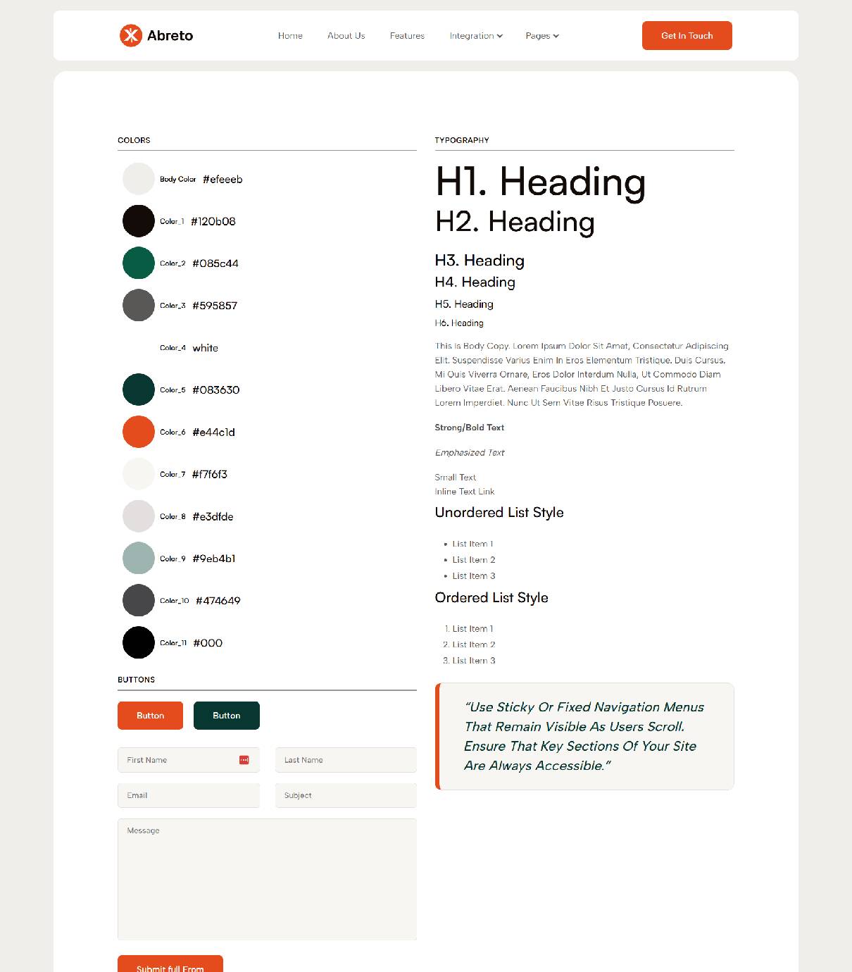Home Page Screenshot
