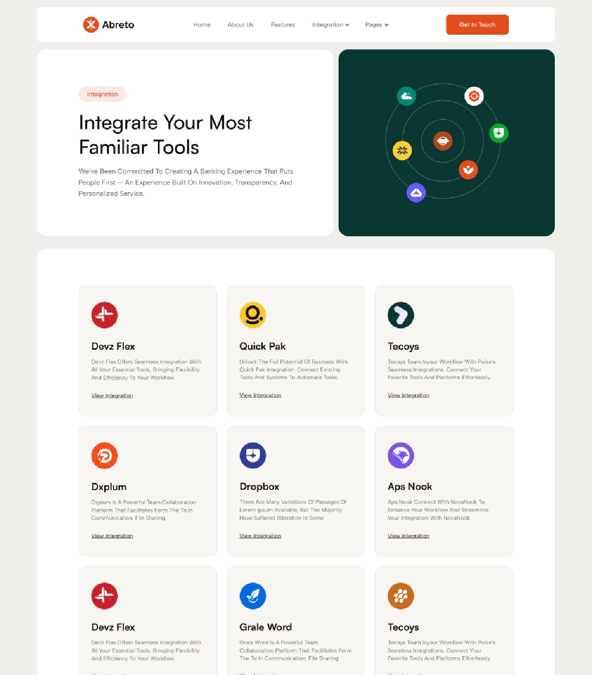 Home Page Screenshot